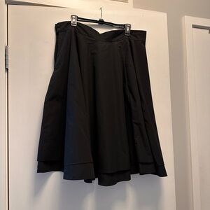 Alice Moon Black Flared midi swing Skirt, 2X